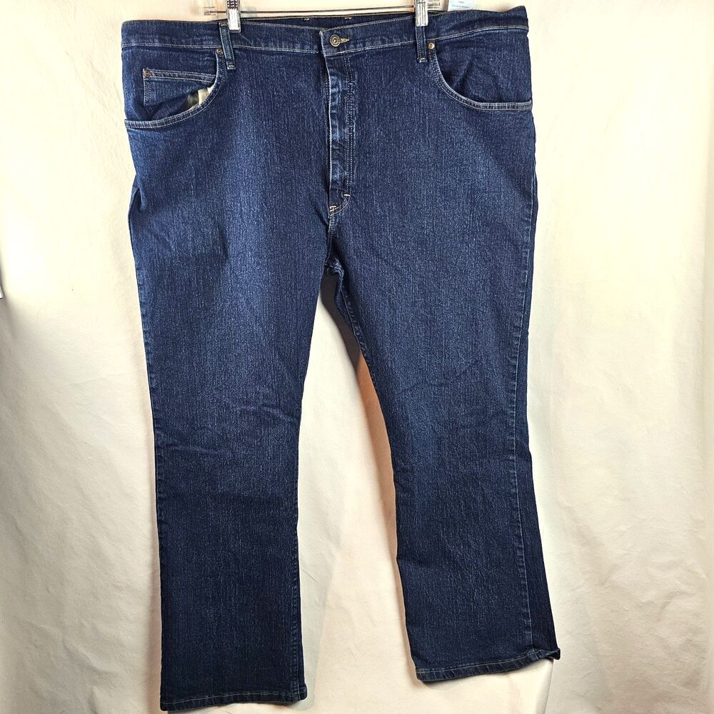 Dickies Jeans Mens 44x30 Blue Relaxed Fit Straight Leg Stretch Denim Pants